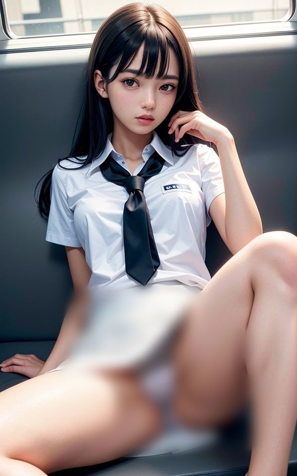 サンプル画像5:半裸通学(山と撫でシコシコ) [d_296747]