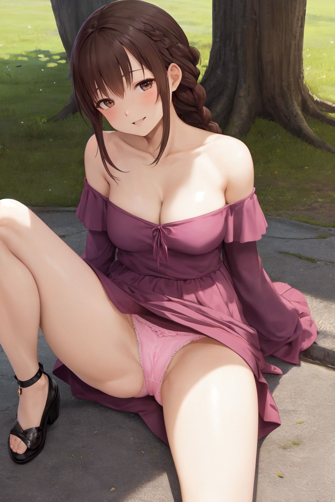 サンプル画像1:開脚少女 〜足を広げていろいろ見せてくれる少女たち〜(オレノシュミ) [d_296748]