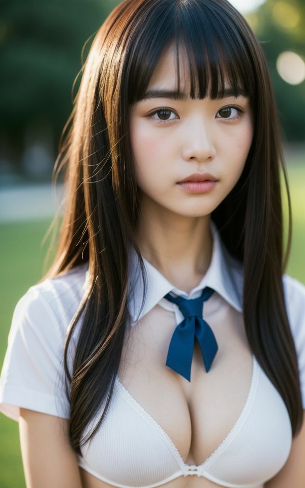 サンプル画像3:隠れ巨乳の女子校生（T○校）18歳素人(フェチクラブAI) [d_296779]