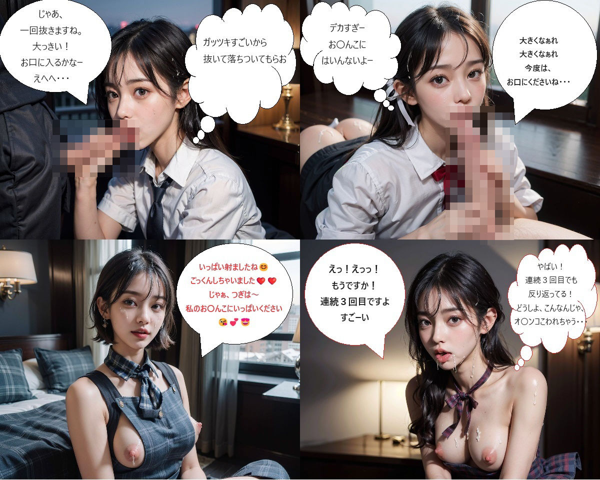 女子校生援交白書【口内夜活編】のサンプル画像 6