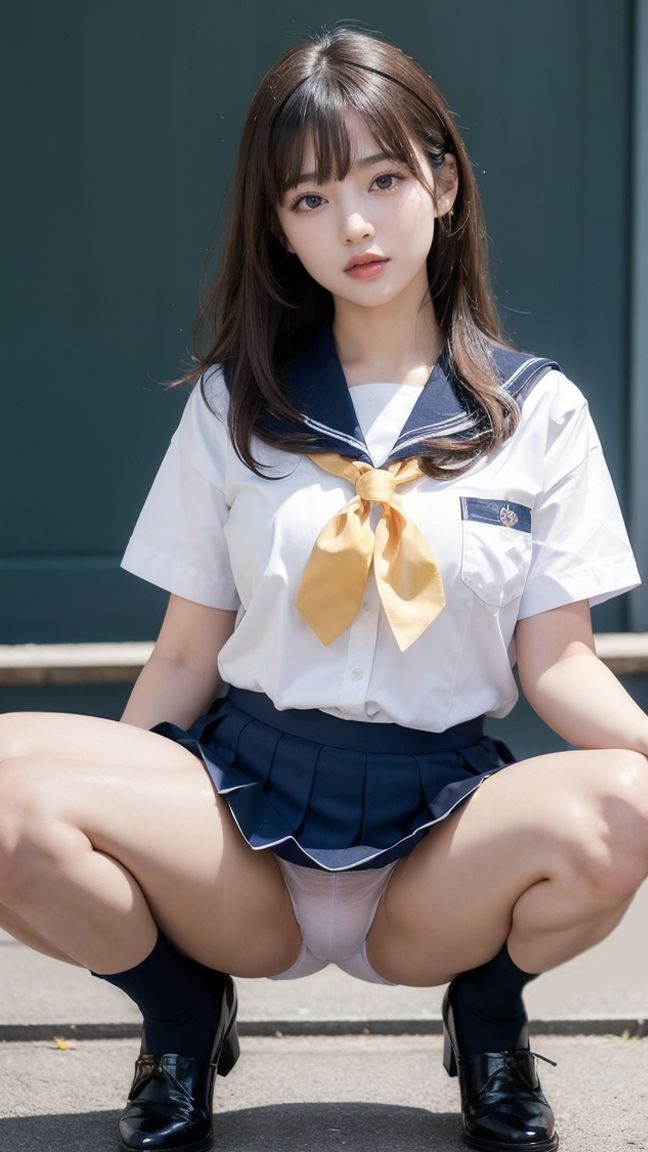 サンプル画像6:超高クオリティ！着エロセーラー服！制服女子コスプレ(愛の女神) [d_296846]