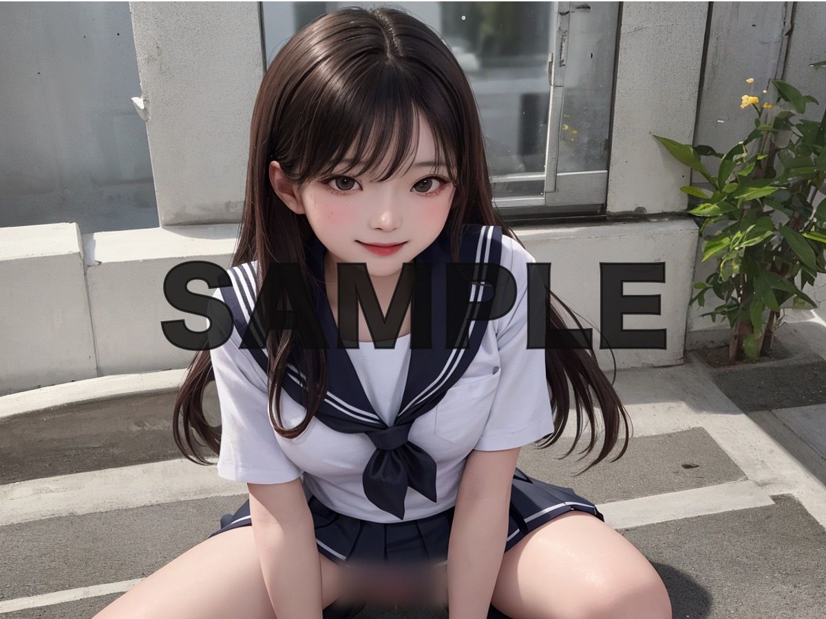 サンプル画像1:女子校生 露出狂(ひな/Japanese AI idol) [d_296903]