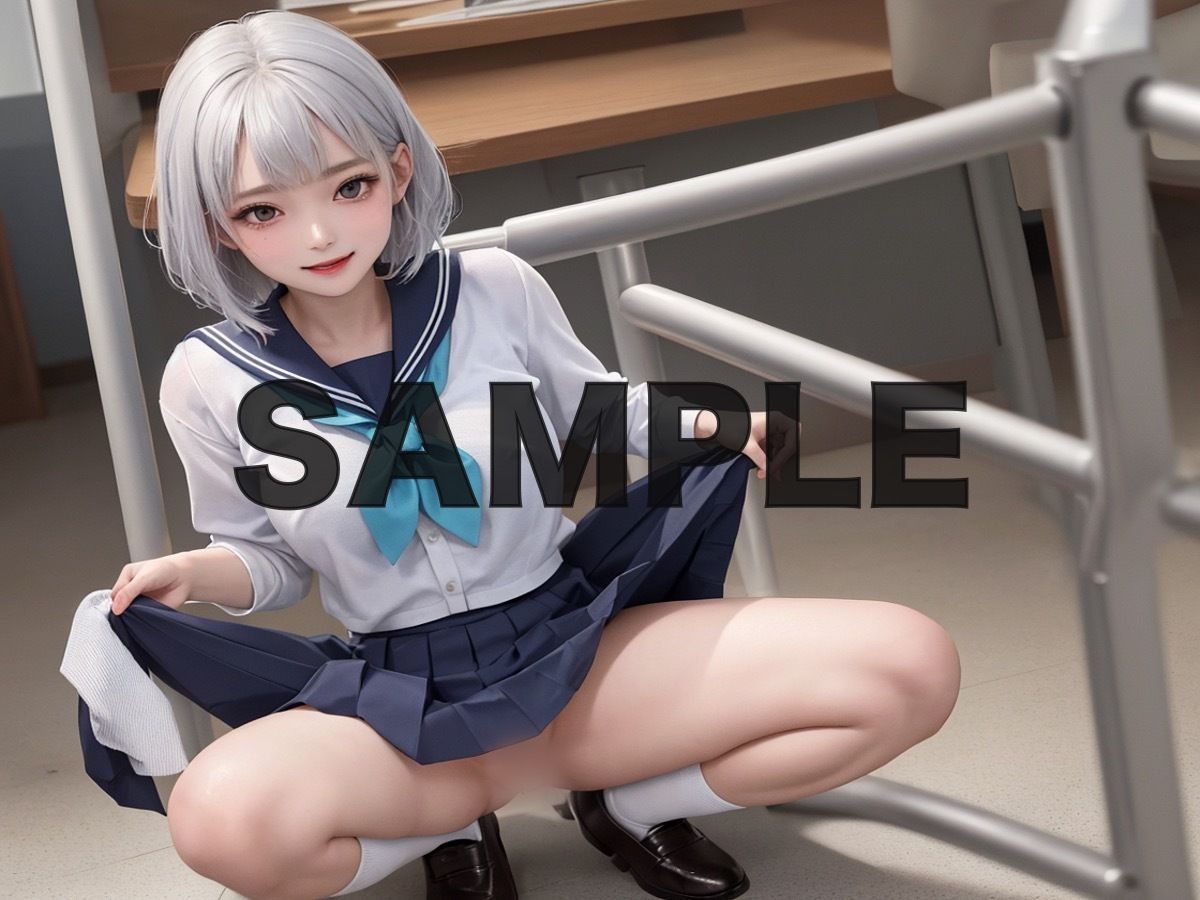 サンプル画像2:女子校生 露出狂(ひな/Japanese AI idol) [d_296903]