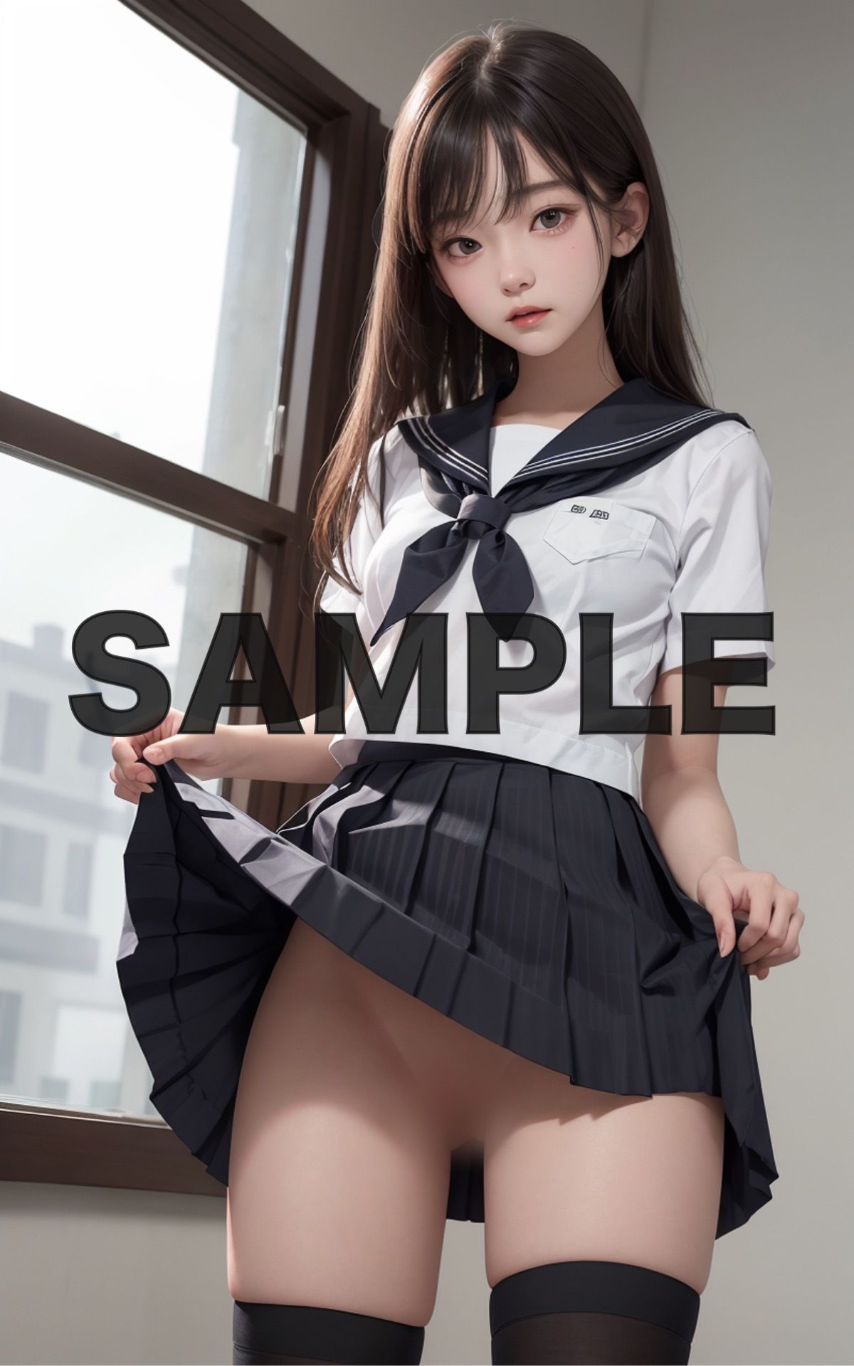 サンプル画像6:女子校生 露出狂(ひな/Japanese AI idol) [d_296903]