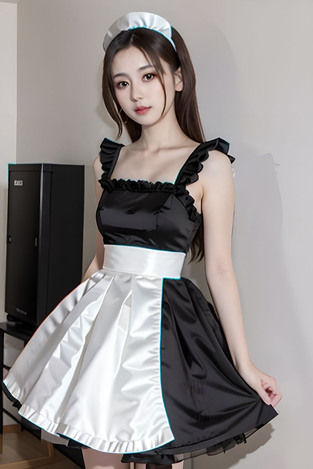 サンプル画像3:キモおじ達に仕えるメイド(フェチAI) [d_296908]