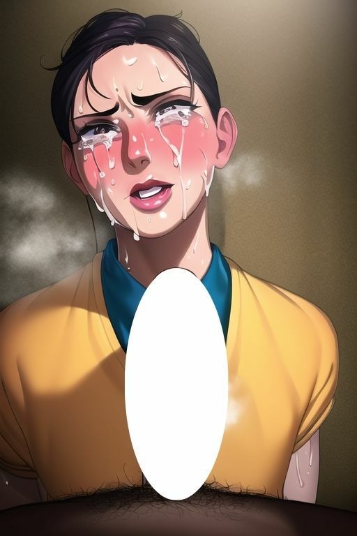 サンプル画像4:熟女・人妻・主婦のフェライラスト集100枚（キッチン・嗚咽・ディープスロート・イラマチオ・舌先・ぶっかけ・パイズリ）(絵師たか) [d_296919]