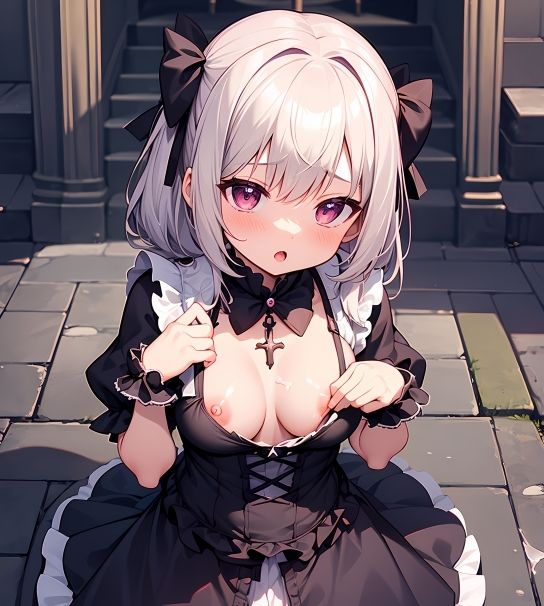 サンプル画像4:ゴシックロリの禁じられた教会(エッチなキツネ) [d_297023]