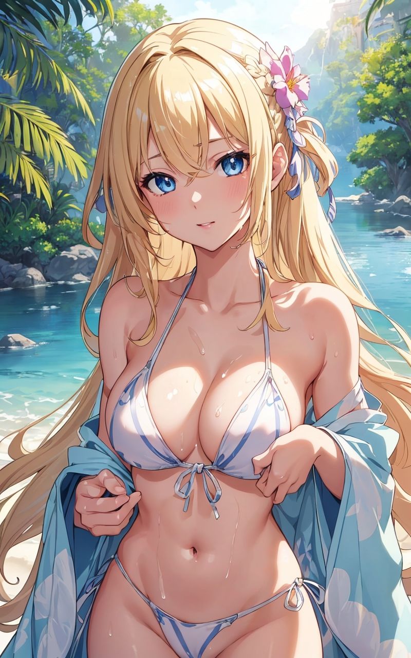 サンプル画像3:美少女 金髪ツインテ浴衣(ソノトキロク) [d_297126]