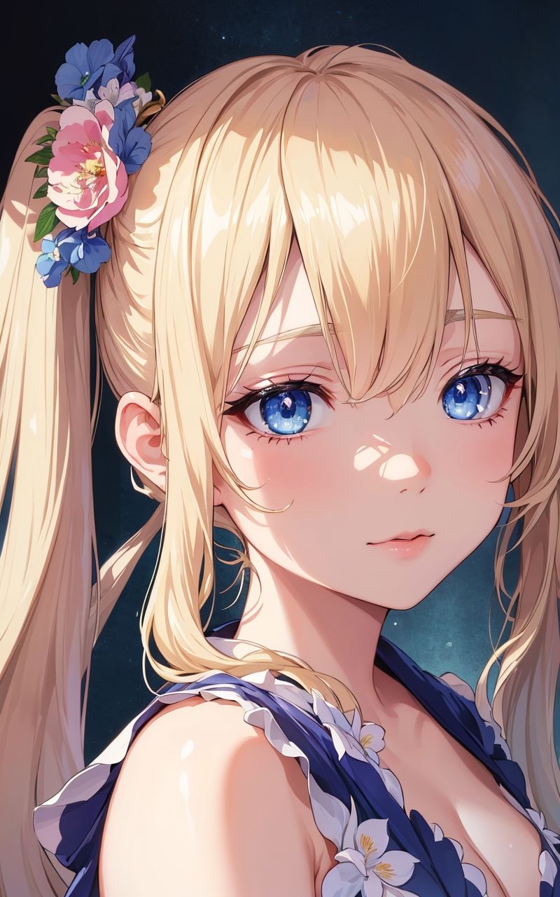 サンプル画像5:美少女 金髪ツインテ浴衣(ソノトキロク) [d_297126]