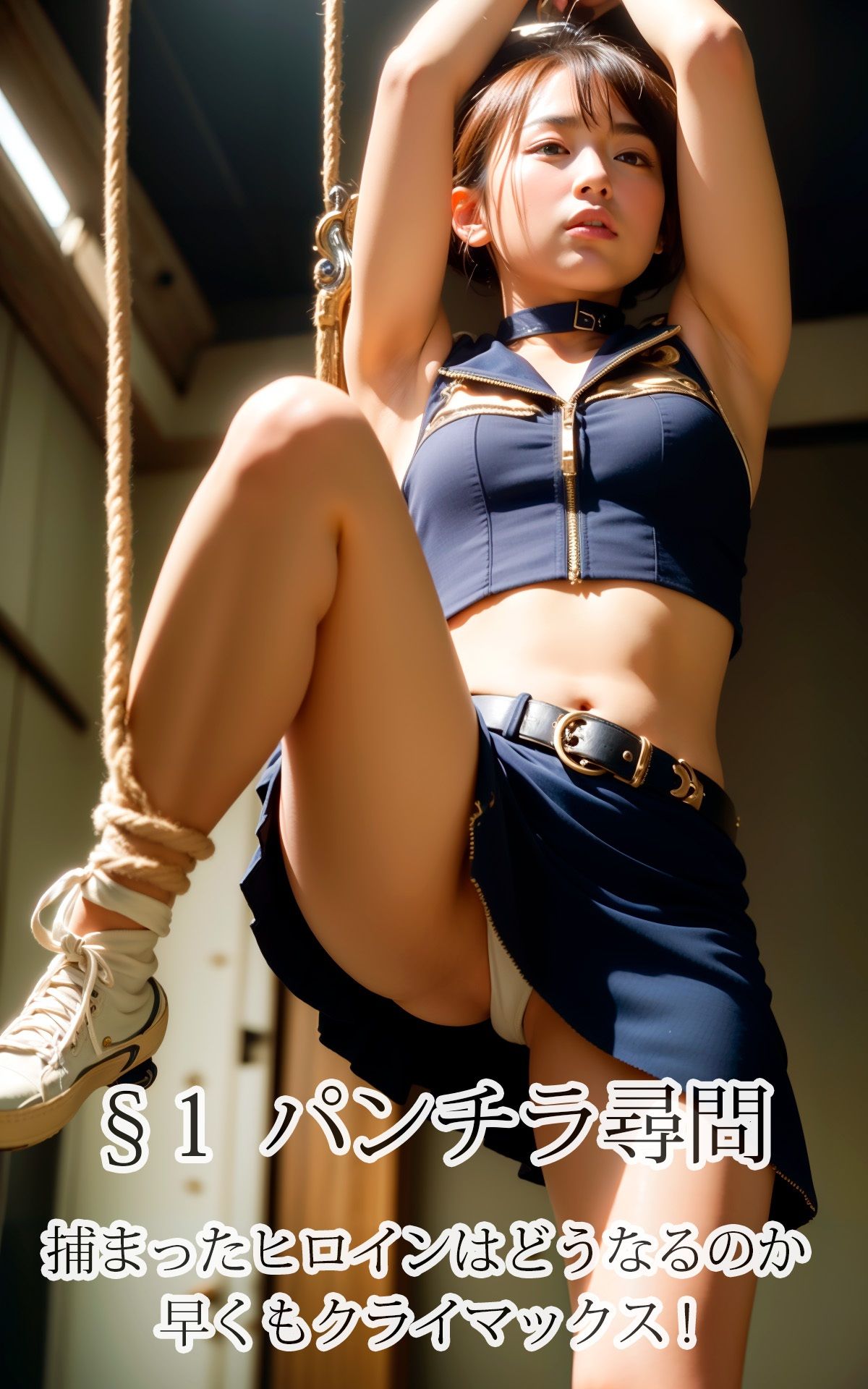 サンプル画像3:AI生成画集Vol.1 捕まったヒロイン(道楽研究所) [d_297149]