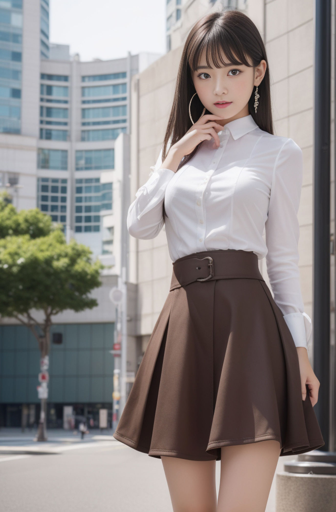 サンプル画像2:‐公的機関・オフィス美少女【ヌード写真集】- AI画像(☆AIエロ画像クリエイター☆) [d_297194]