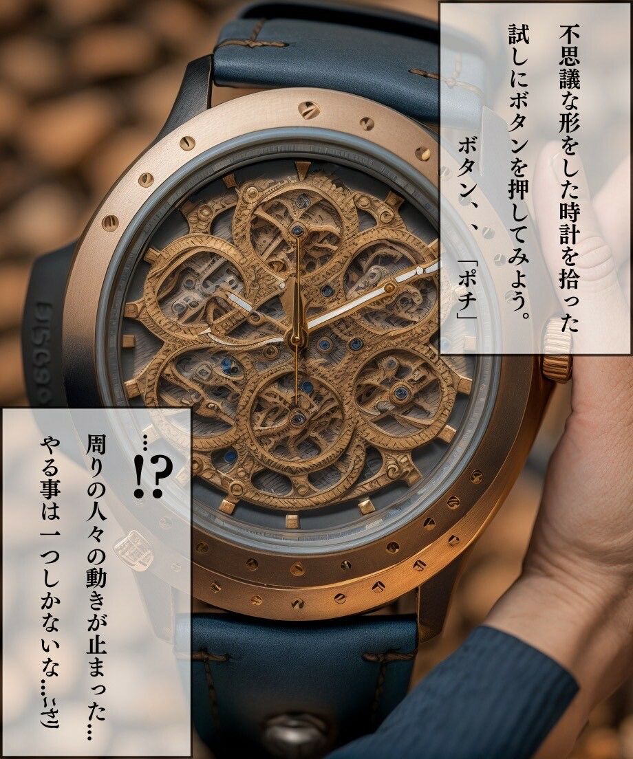 サンプル画像1:拾った時計で時間停止(女の子3D) [d_297196]