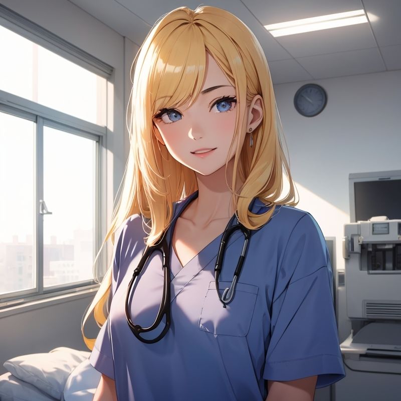 サンプル画像2:抜いてくれる看護師がいる病院(BMさん) [d_297215]