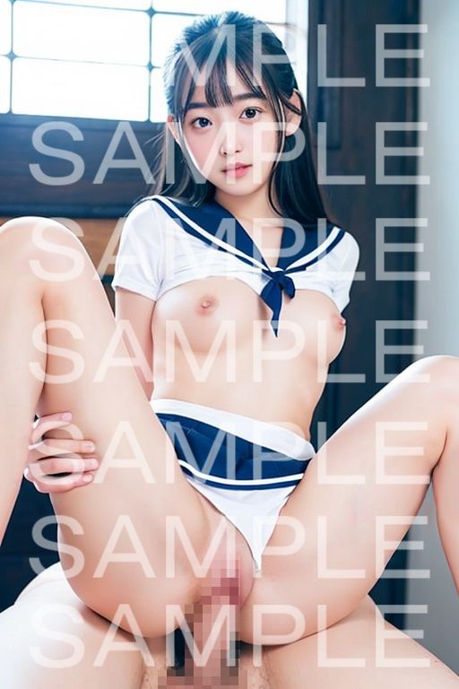 サンプル画像4:〜はじめってえっちの女子校生〜見つめられながらえちち編(AI IMEKURI) [d_297226]