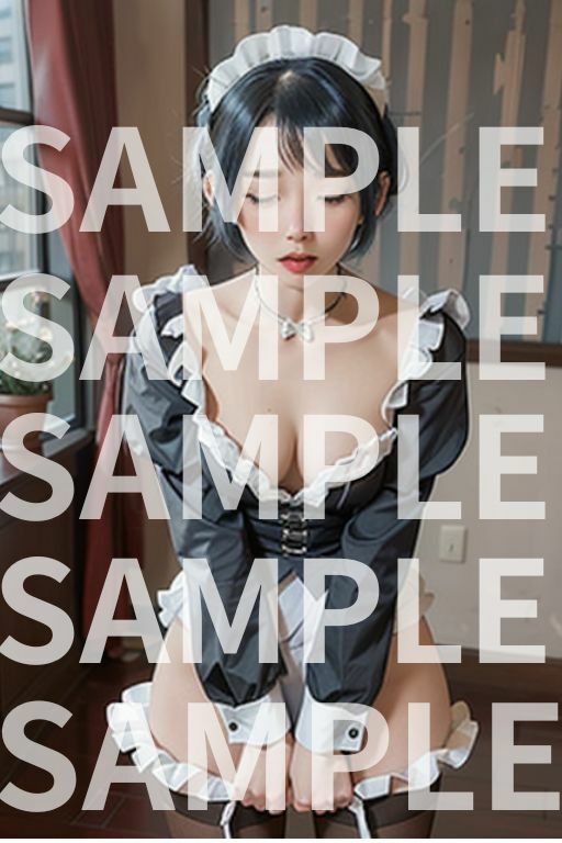 サンプル画像3:【実写風】見ないで！青髪メイドオナニー絶頂中(サイコロ) [d_297239]