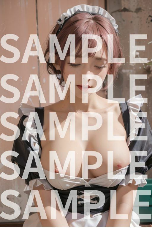 サンプル画像1:【実写風】なに見てんの！赤髪メイドオナニー絶頂中(サイコロ) [d_297283]