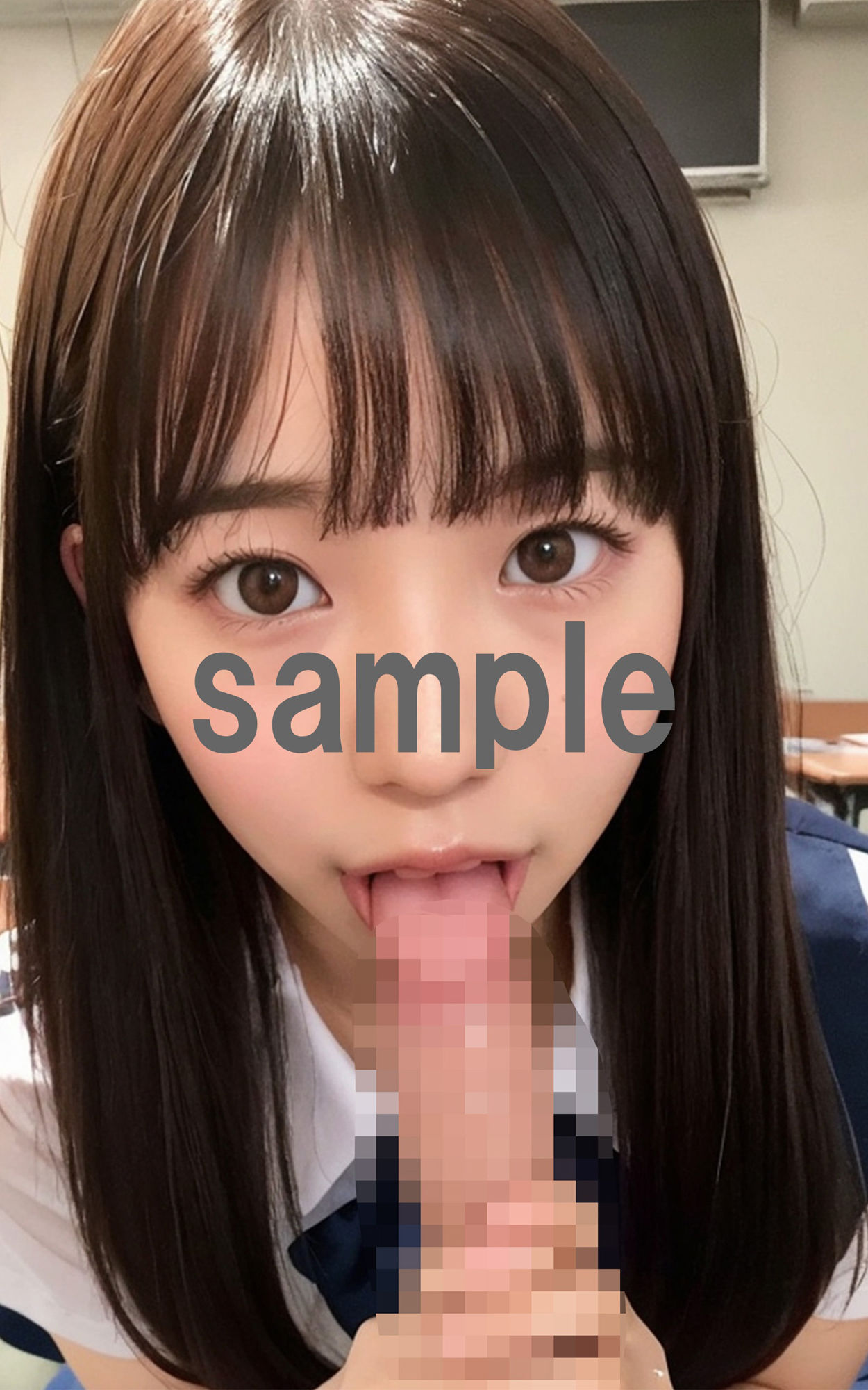 サンプル画像4:【制服タイム】: 初々しい制服美女の魅力 -AIで描く究極の美女達-(AIで絶世の美女を作る) [d_297300]