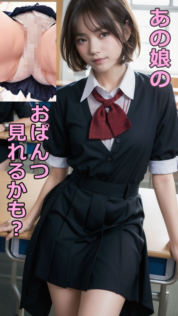 サンプル画像4:制服の下の○○見たいの？(明日がブルー) [d_297367]