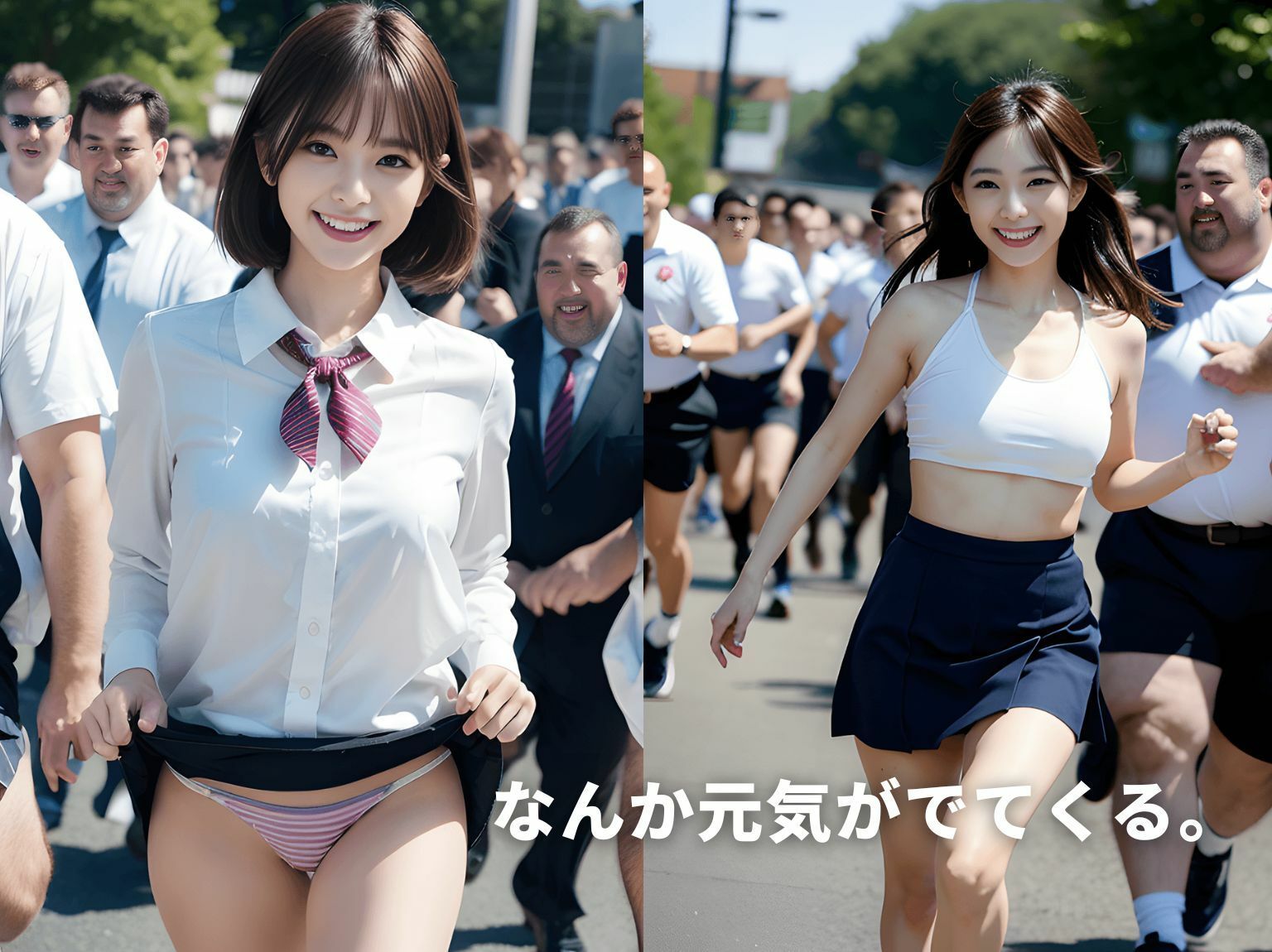 サンプル画像2:走女 女子校生走らせてみました。(よしたろう) [d_297375]