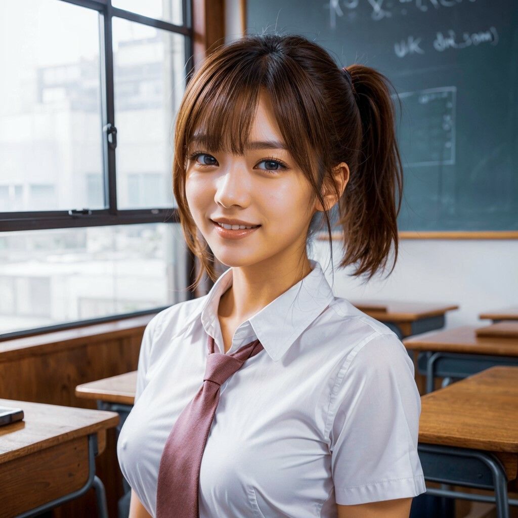 サンプル画像1:美少女が毎日パンチラで誘ってくるんだが(AIdol.Model48) [d_297377]