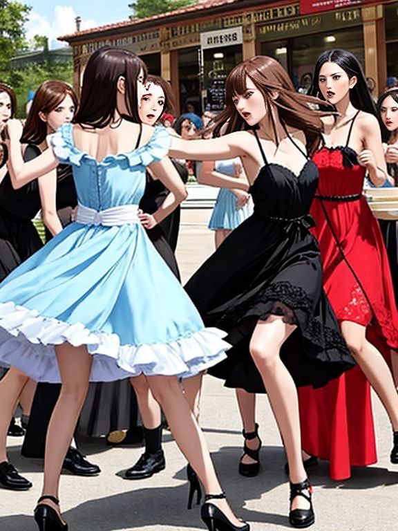 サンプル画像5:キャットファイト 女の喧嘩 2(CFAIC) [d_297418]