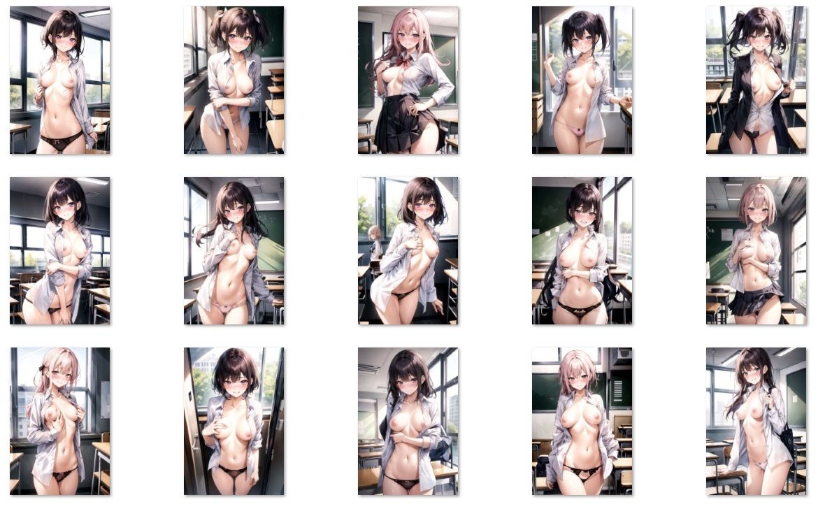 俺のことが好きなクラスの女子全員が恥じらいながらパンツとおっぱいを見せてくれるvol.2（CG集482枚）