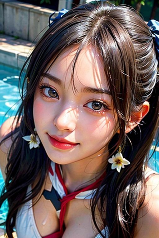 サンプル画像1:女子校生CG集競泳水着編(AIぱんだ牧場営業中) [d_297645]