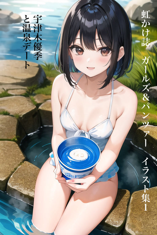 サンプル画像1:虹かけ誌 ガールズ＆パンツァー イラスト集1 宇津木優季と温泉デート(九情承太郎商店) [d_297666]