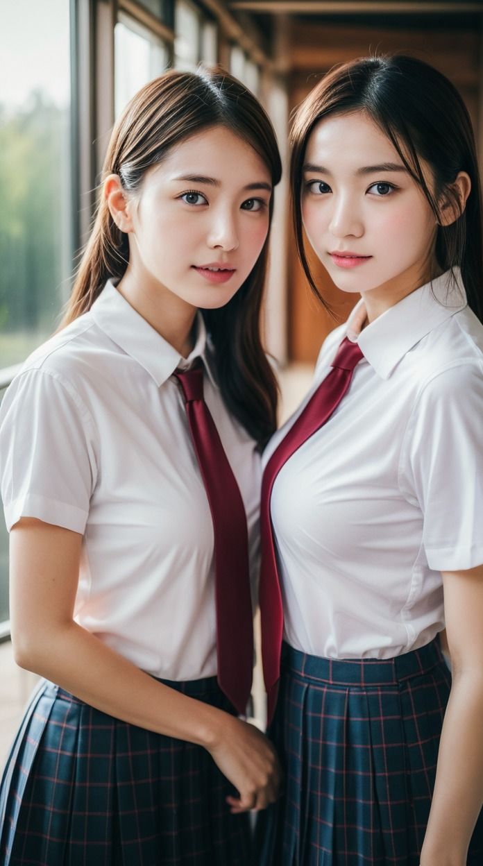 サンプル画像1:［AI双子］美人女子校生いいなり調教！！(AI2Twins) [d_297774]