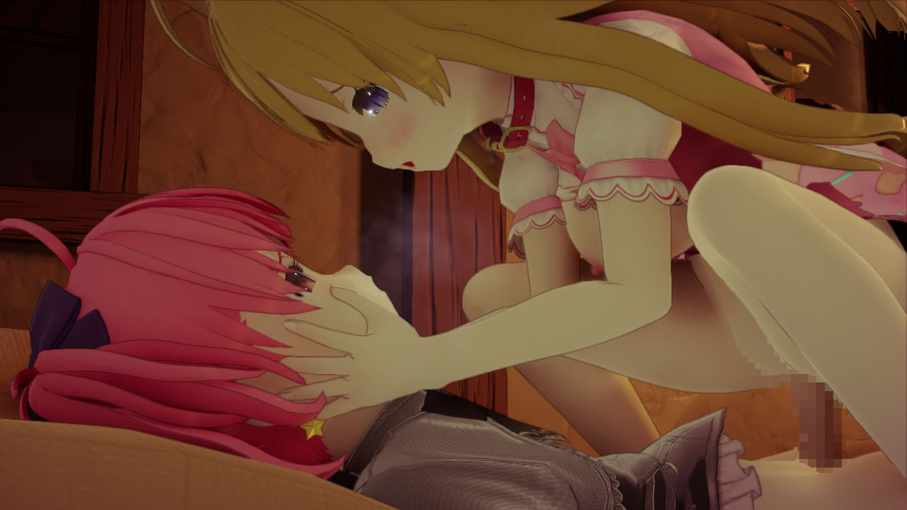 サンプル画像4:男の娘剣士とネコミミの娘(ワピワピ。) [d_297793]