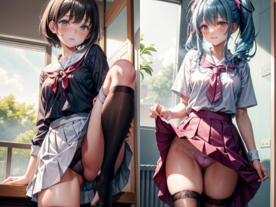 サンプル画像3:【370枚】いろ〜んなぱんつ 学校編！(AI Oasis) [d_297839]