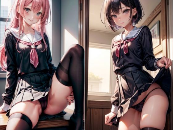 サンプル画像5:【370枚】いろ〜んなぱんつ 学校編！(AI Oasis) [d_297839]