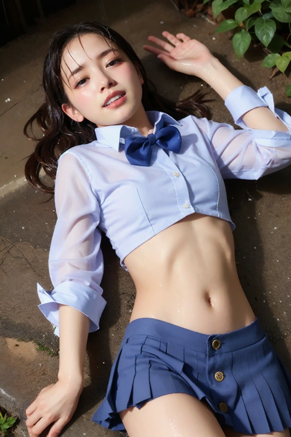 サンプル画像1:ずぶ濡れ女子校生(SDer) [d_297849]