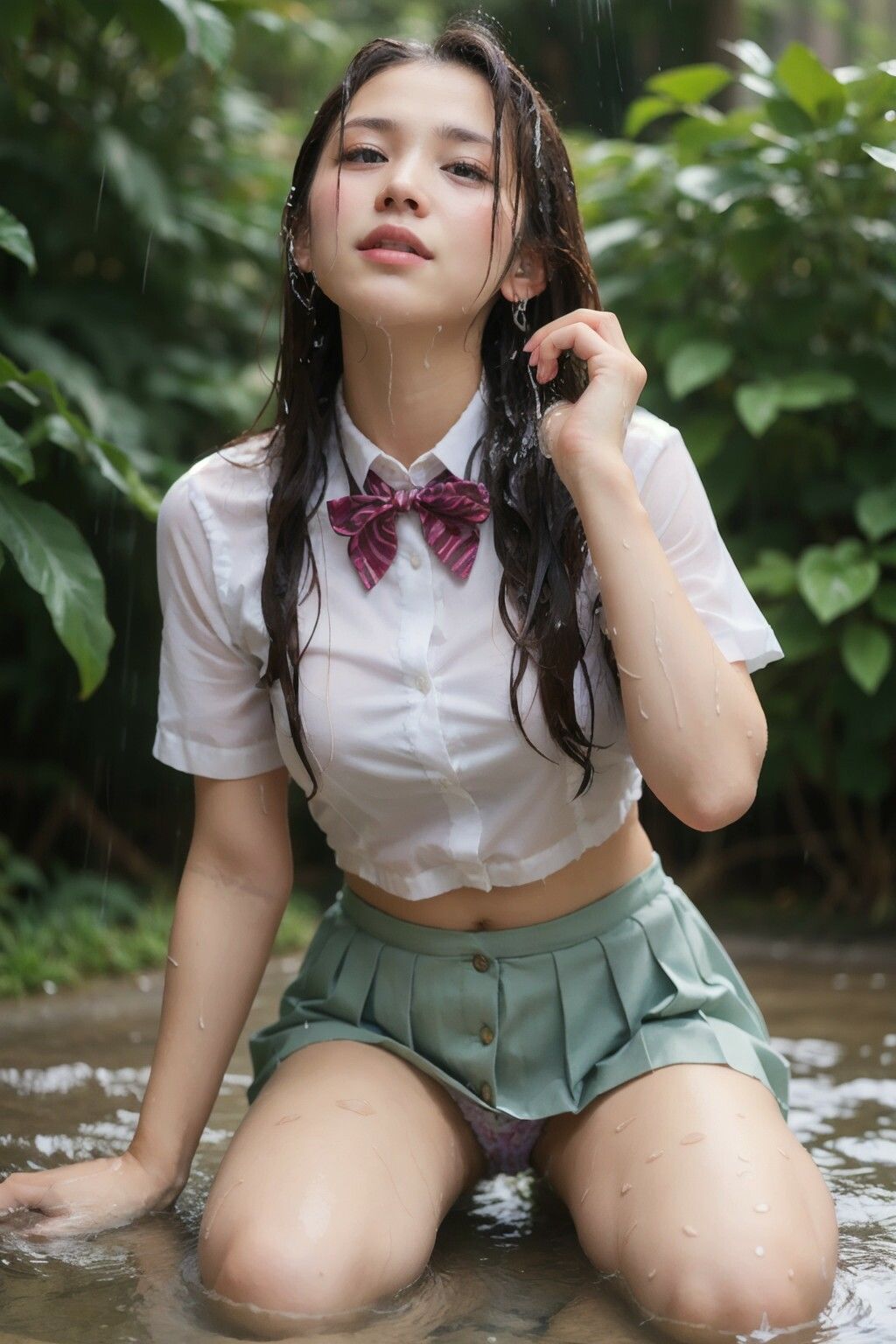 サンプル画像3:ずぶ濡れ女子校生(SDer) [d_297849]