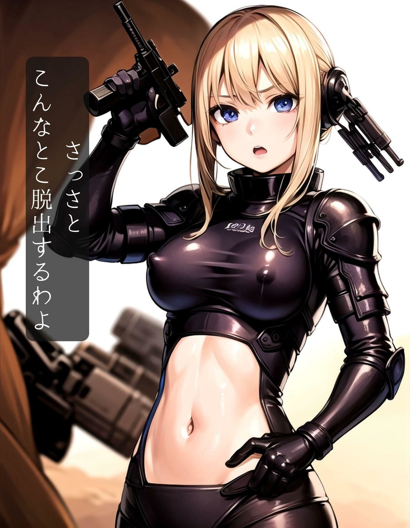 サンプル画像1:囚われのスナイパーは凌●に耐えつつ脱出を試みるも失敗、涙ながらに命乞いをする(美麗企画) [d_297948]