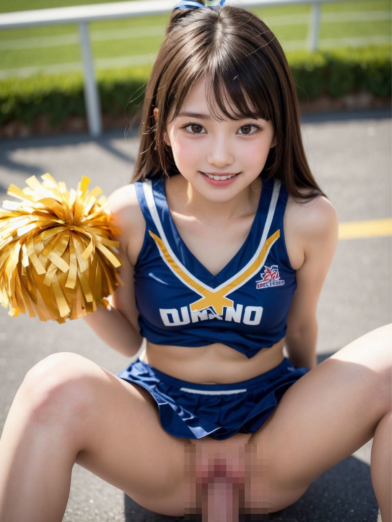 サンプル画像6:お射精がんばれっ♪ エッチなチアガール！ -おっぱい丸出し応援！フェラ！セックス！-(じぇんとる) [d_297998]