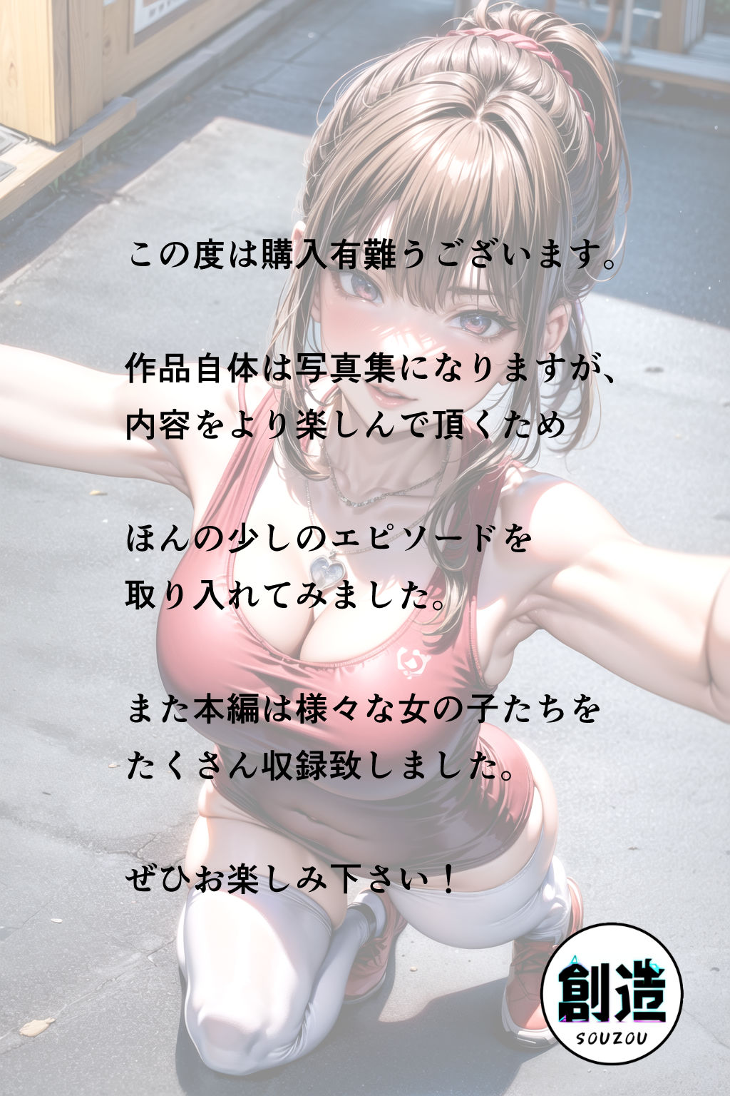 サンプル画像1:【野外露出】制服姿のちいさな胸を楽しむ写真集(kawaii創造) [d_298285]