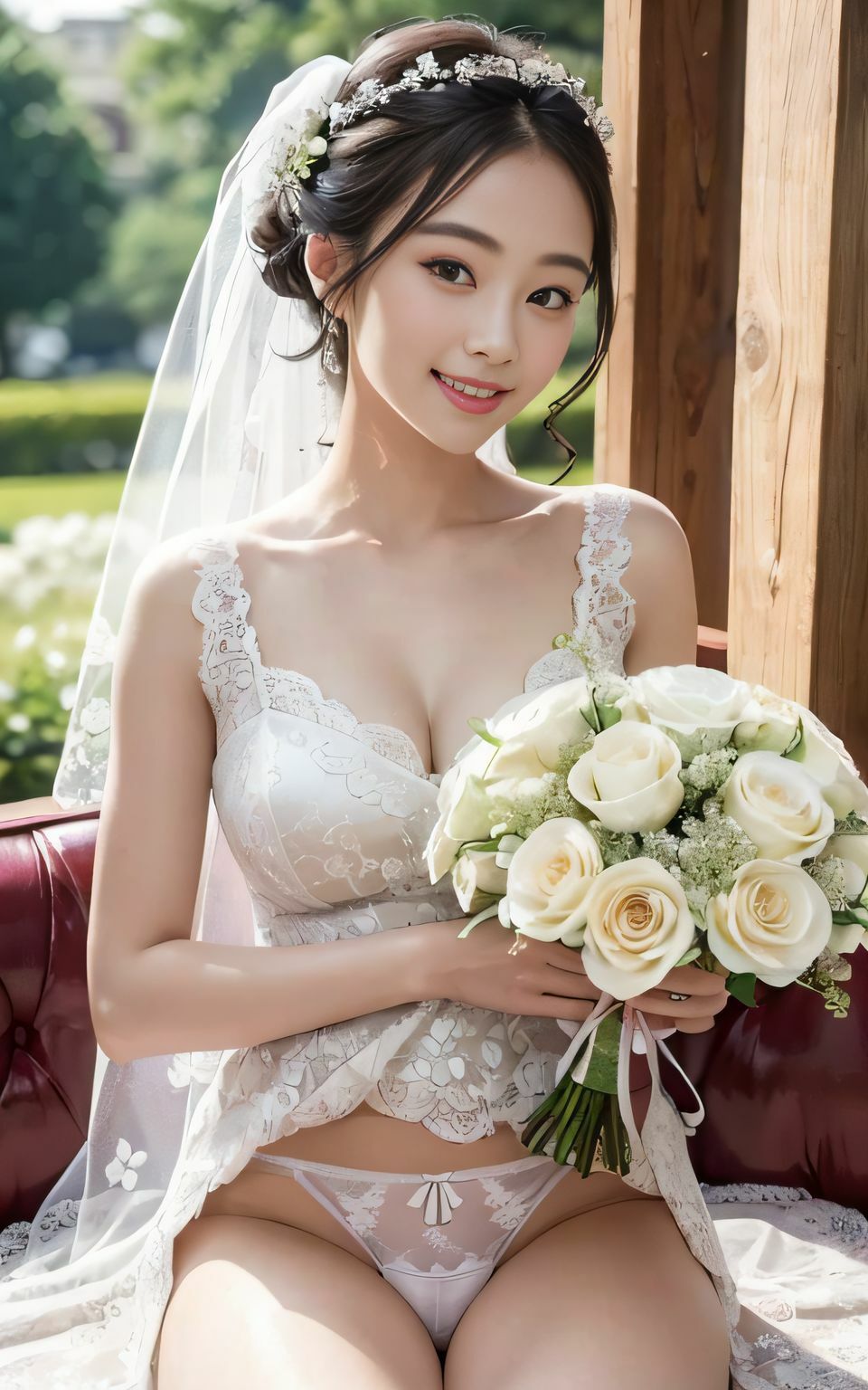 サンプル画像5:たくし上げシリーズvol.04ブライダル編(ゆうわん＆てんにゃん) [d_298338]