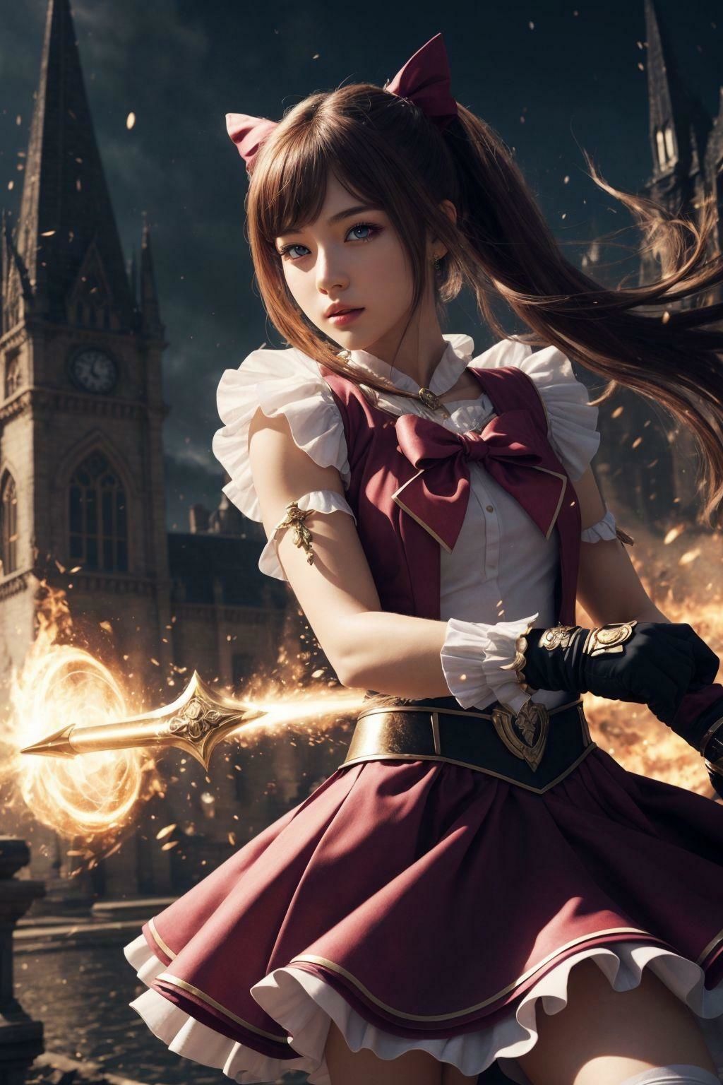 サンプル画像2:魔法少女になりたくて(きゅうりの里) [d_298383]