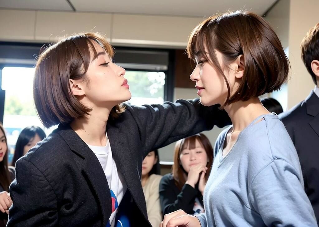 サンプル画像4:妄想シリーズ 〜満員電車編 vol1〜(AI Laboサークル) [d_298421]