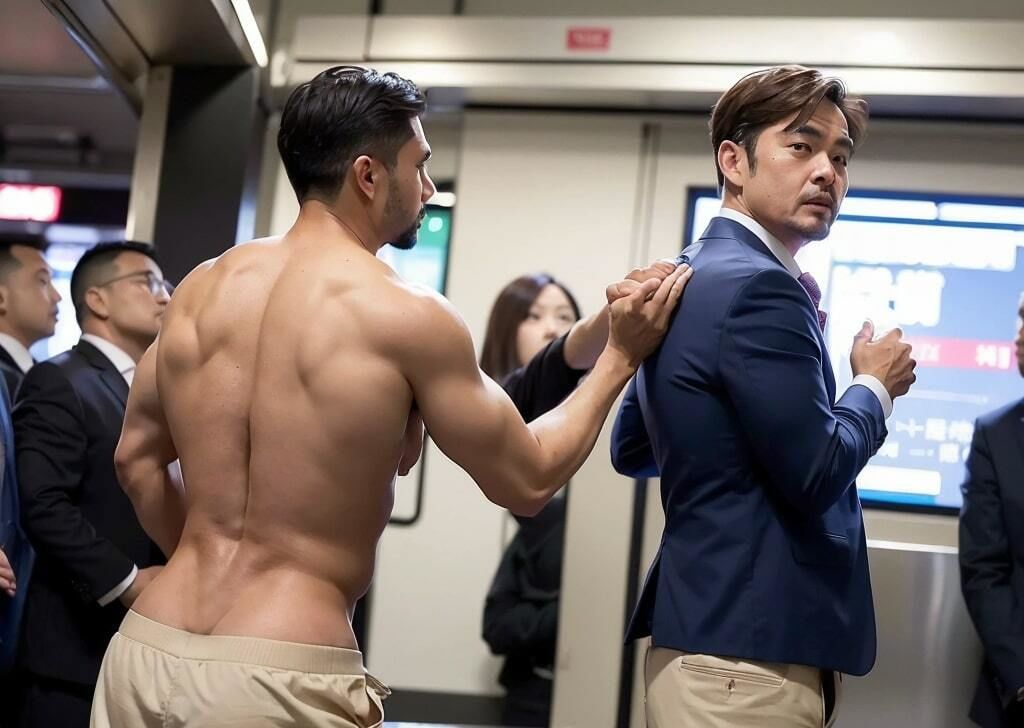 サンプル画像6:妄想シリーズ 〜満員電車編 vol1〜(AI Laboサークル) [d_298421]