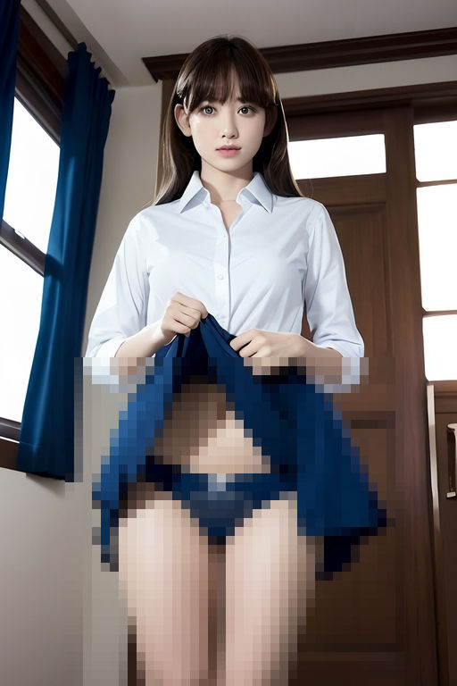 サンプル画像1:女学生たちのたくし上げパンチラ！(スタジオTOMO) [d_298446]