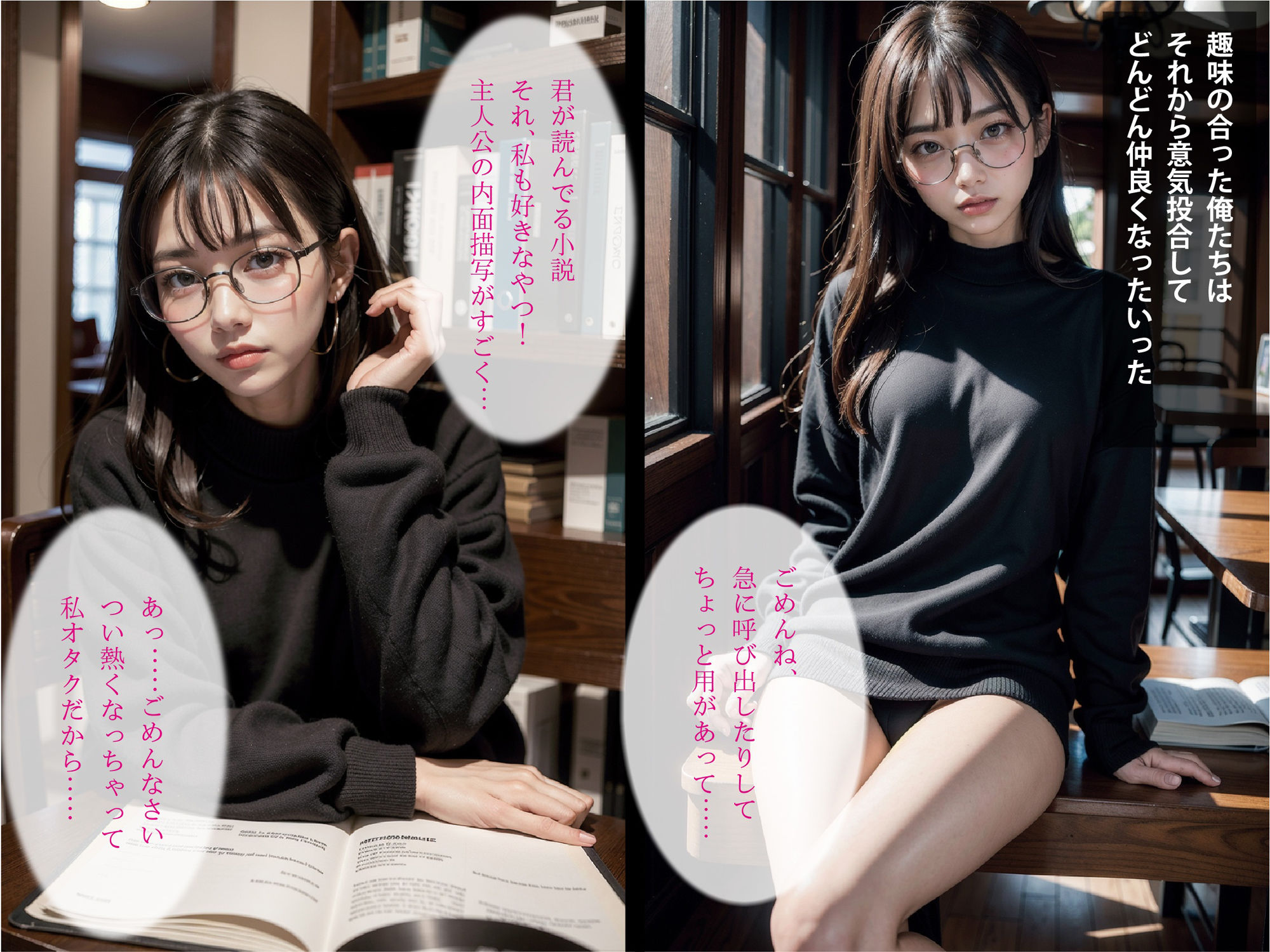 サンプル画像2:巨乳の文学メガネ処女にホテルで朝フェラしてもらうまで(DeepDolls) [d_298448]