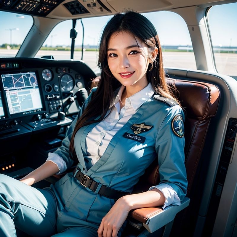 サンプル画像1:Hな美人パイロット(ピンキー) [d_298452]