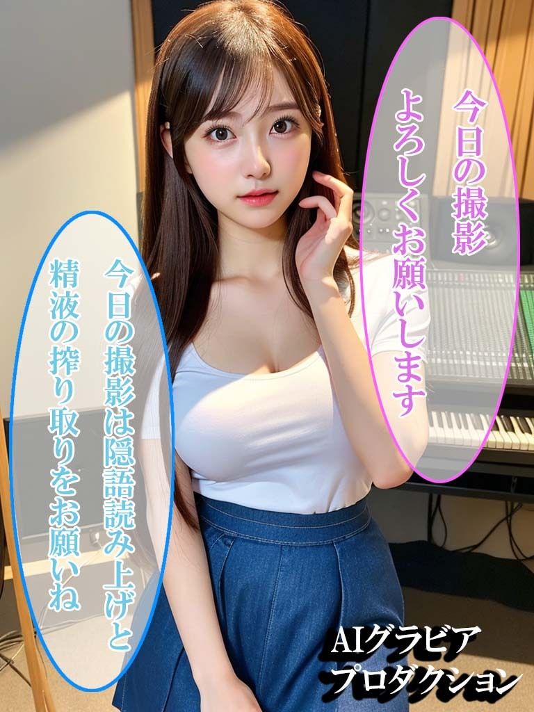 サンプル画像1:あなたはエッチな女子アナは好きですか？（AI CG集）(AIグラビアプロダクション) [d_298513]