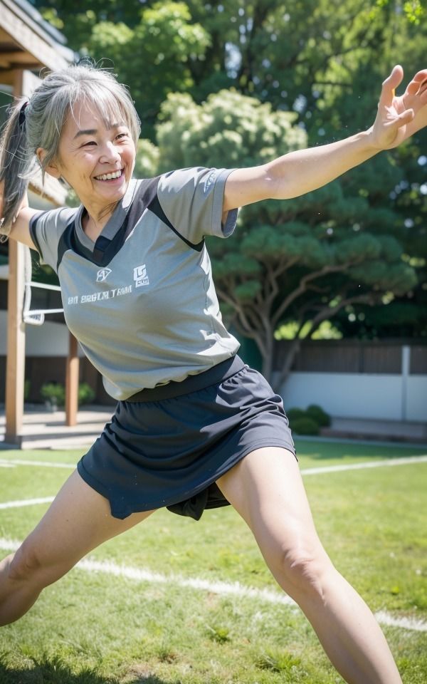 サンプル画像4:熟女おばあちゃんのラクロス大会〜若い頃から老人まで変わらない運動神経〜(100円高品質クラブ) [d_298531]