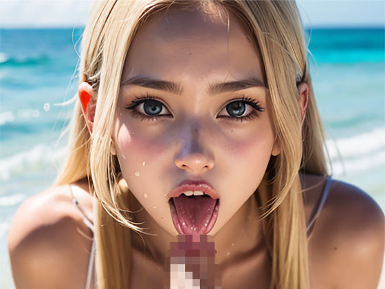 【ビーチビッチ】巨乳ギャルズにチンポふぇらを懇願した結果のサンプル画像 6