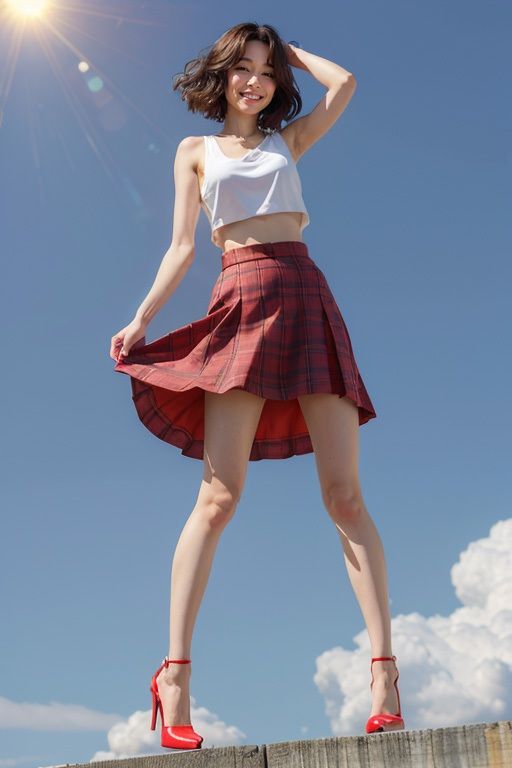 サンプル画像1:ちっぱい・美脚モデル図鑑(推尻昆布) [d_298759]