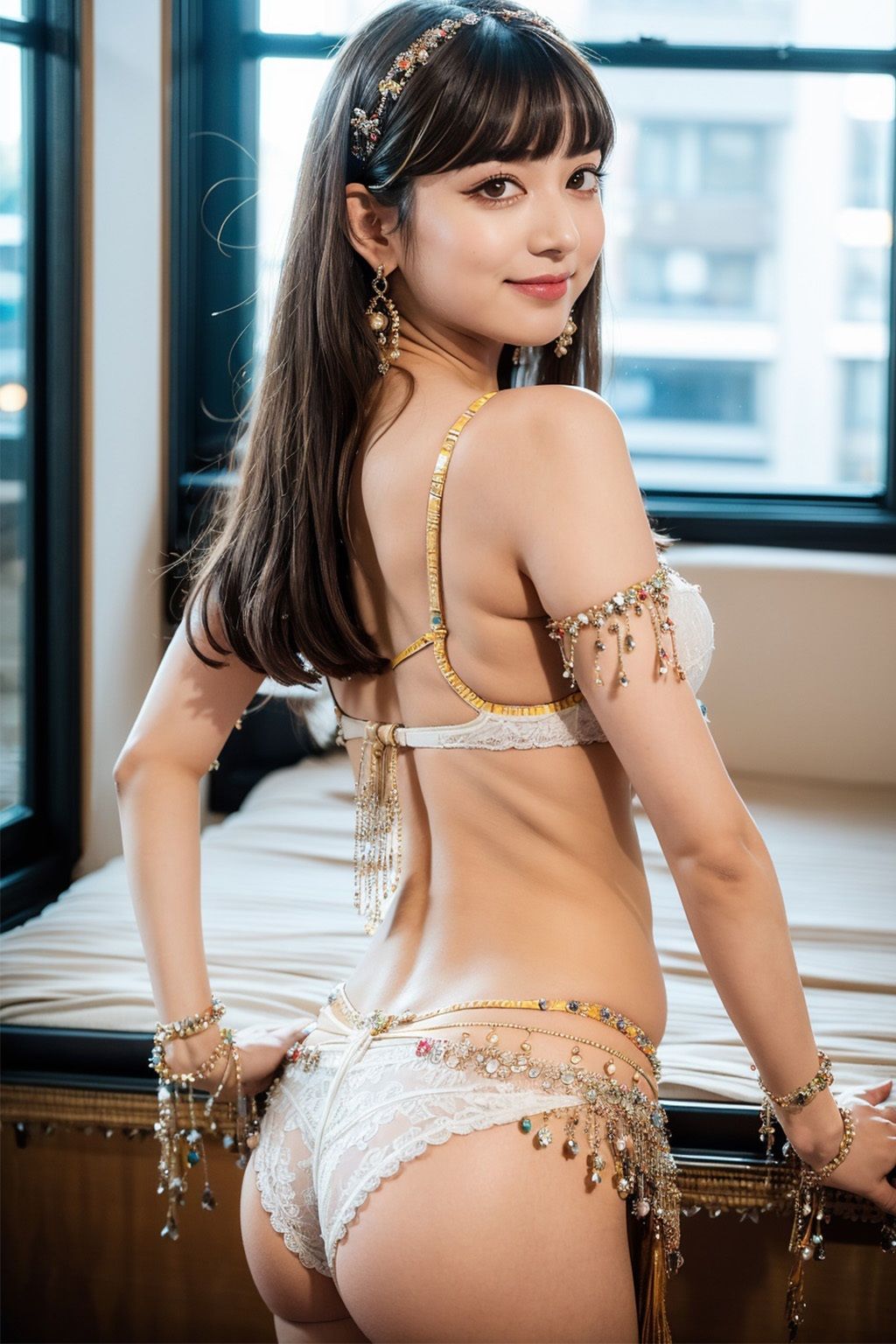 AIベリーダンス！サンバ！サンバ！女体を彩るコスプレ黒髪清純アイドル風の娘だけを視界に入れていたい4のサンプル画像 6