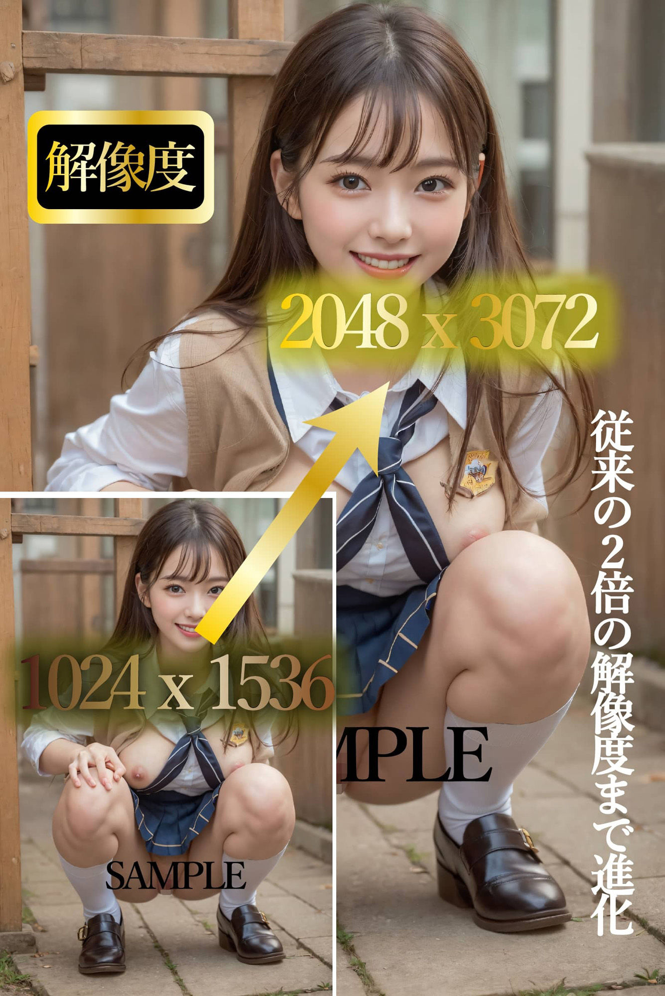 サンプル画像3:女子校生の彼女2(AI Sweet Time) [d_298962]